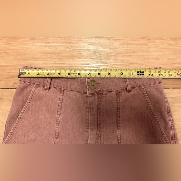 Free People Wide Leg Crop Pant- rose colored (pink) - Picture 8 of 10